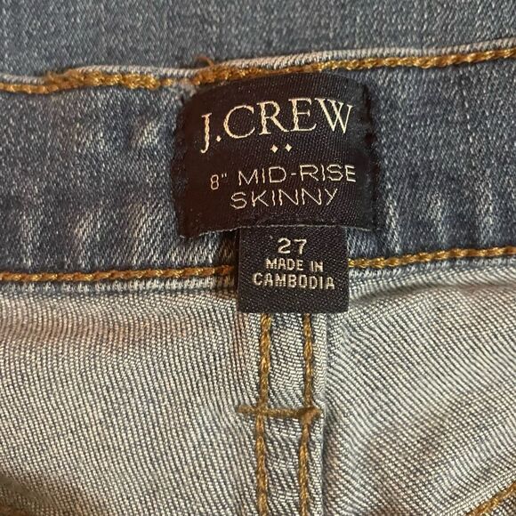 J crew 8” mid rise skinny jeans - Picture 5 of 9